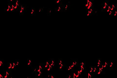 Musical note shape rhythm color particle CG background wallpaper Stock Illustration