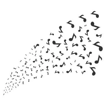 Musical Note Source Stream Illustrazione stock