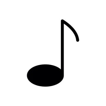 Musical note - vector icon Stock Illustration