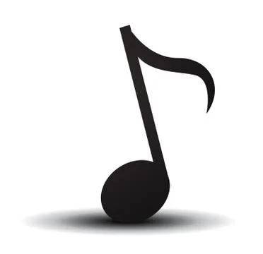 Musical note. Vector illustration. Stock Illustration