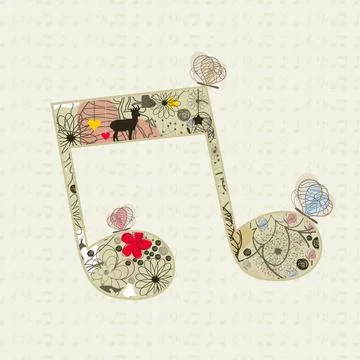 Musical note7 스톡 사진