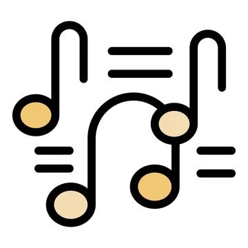Musical notes and symbols creating a rhythmic pattern 스톡 일러스트