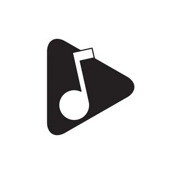 Musical notes and triangles vector イラスト素材