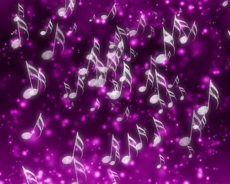 Musical notes on background Stock Illustration