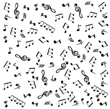 Musical Notes Background Stock Illustration