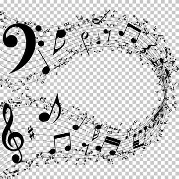 Musical Notes Background Stock Illustration