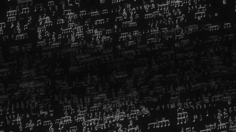 Musical Notes Background Loop Stock Footage 245709705