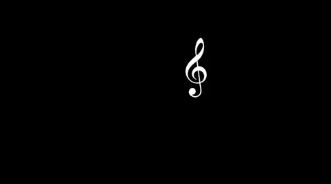 music note black background