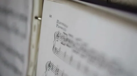 Musical notes close up Stock Footage 50802371