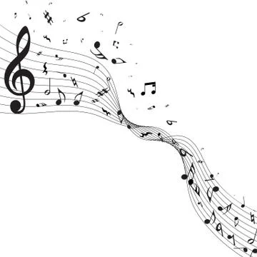 Musical Notes Design Stock Illustration