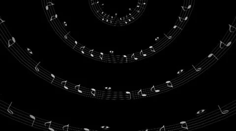 Musical Notes Dome Motion Mapping Vidéo 24729344