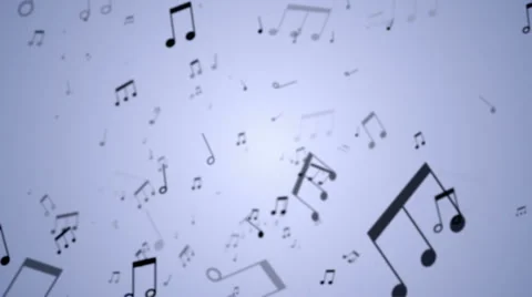 Musical Notes Falling Video stock 5186343