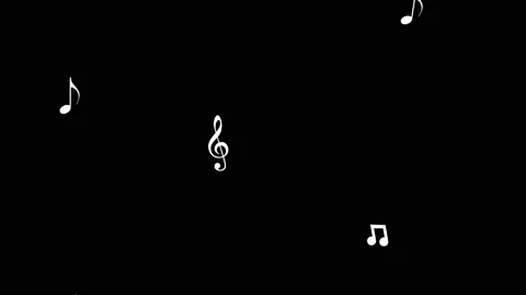 Musical Notes Flying on black background... | Stock Video | Pond5