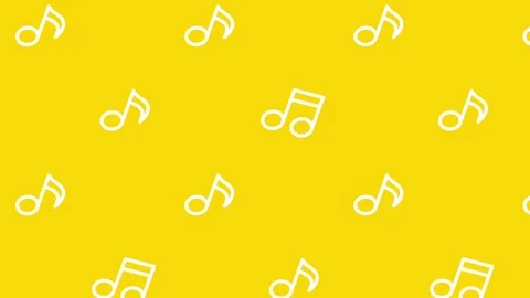 Musical notes flying in melody animation (Chroma key) Stock Footage 311788693