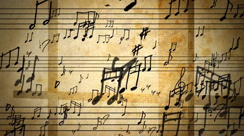 Musical Notes Stock Footage