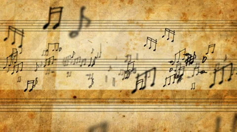 Musical Notes Stock Footage 2924069