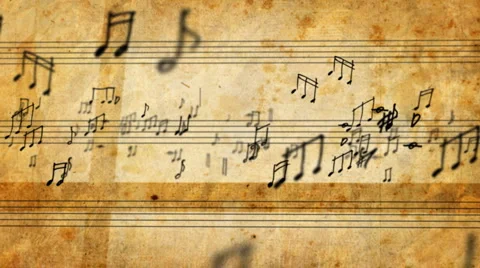 Musical Notes Stock Footage 2924126