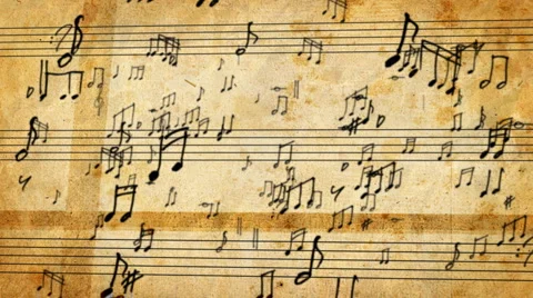 Musical Notes Stock Footage 2924213