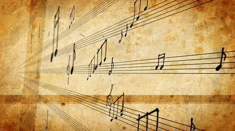 Musical Notes Stock Footage