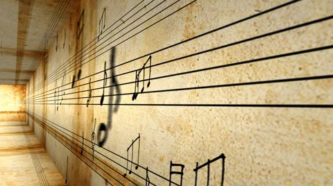 Musical Notes Stock Footage 2974666