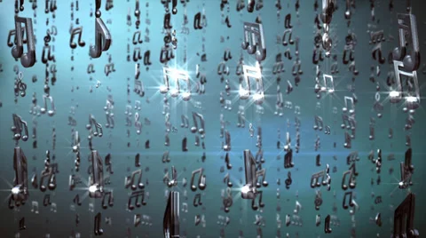 Musical Notes Video stock 32455607