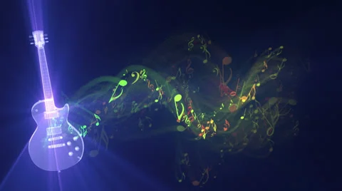 Musical notes Stock Footage 35597375