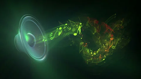 Musical notes Stock Footage 35597414