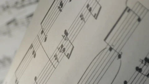 Musical notes Stock Footage 100727519