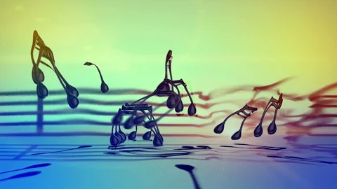 Musical Notes Stock Footage 108582366