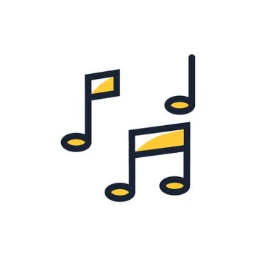 Musical Notes Icon Illustrazione stock