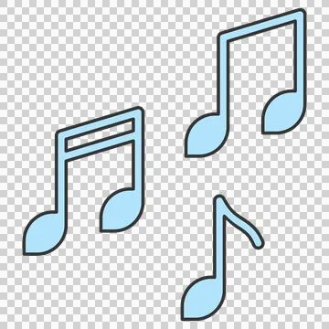 Musical notes Illustrazione stock