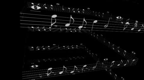 Musical Notes Inner Cube 2 Motion Mapping Видео 24729310