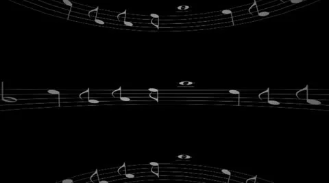 Musical Notes Inner Sphere Motion Mapping 動画素材 24729401