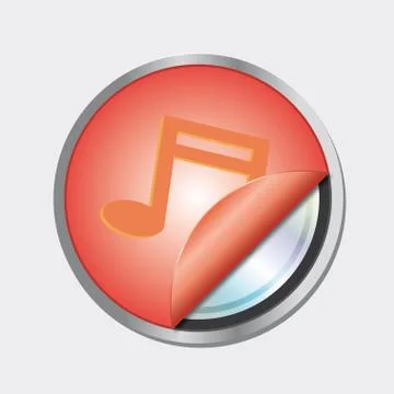 Musical notes logo Stock Illustration