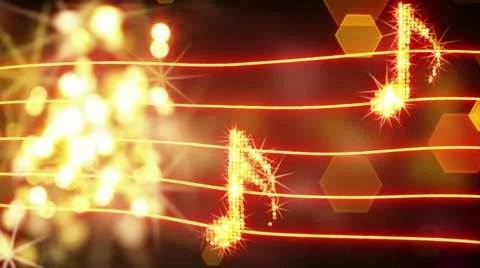 Musical notes loopable background Stock Footage 11496522