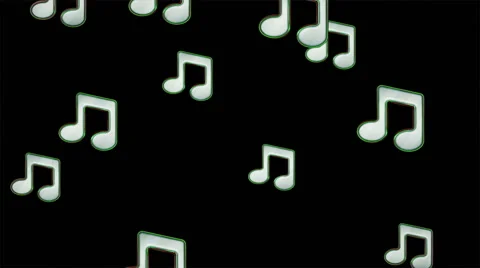 Musical notes. Looping. Stock Footage 61545454
