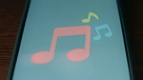 Musical notes, melody design, presentation Stock Footage 310055348