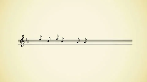 Musical Notes Motion Media Animation 스톡 동영상 24865729