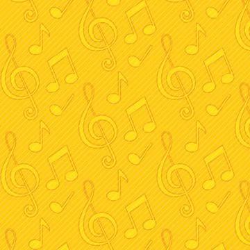 Musical notes pattern Stock Illustration