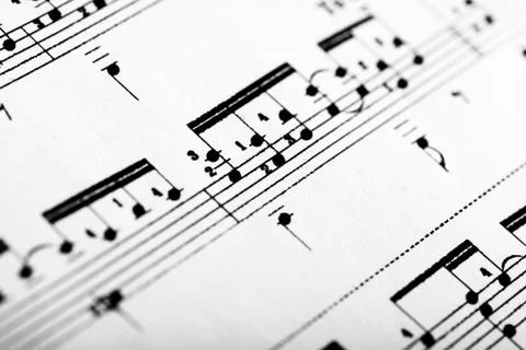 Musical notes Stockfoto's