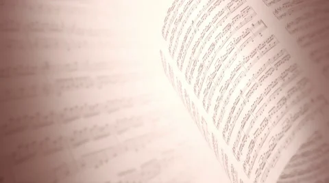 Musical notes. Seamless loop. Видео 62472491