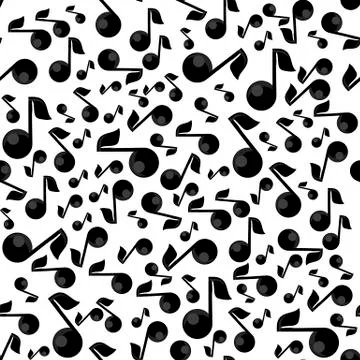 Musical Notes Seamless Pattern Illustrazione stock