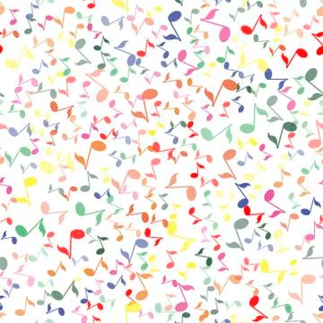 Musical Notes Seamless Pattern 스톡 일러스트