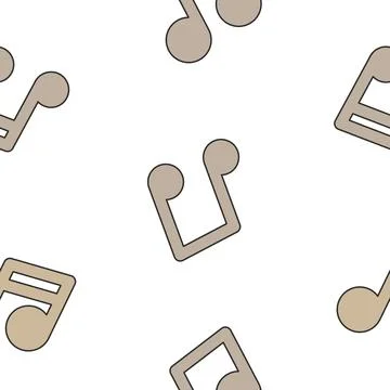 Musical notes. Seamless pattern. Stock Illustration