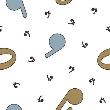 Musical notes. Seamless pattern. Stock Illustration