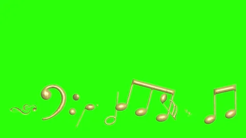 Musical notes signs elements animation, ... | Stock Video | Pond5
