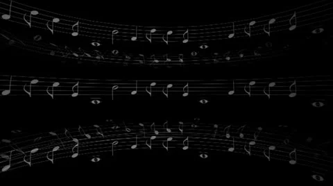 Musical Notes Spin 2 Motion Mapping Stockbeeldmateriaal 24729360