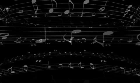 Musical Notes Tubular Motion Mapping Видео 24729353