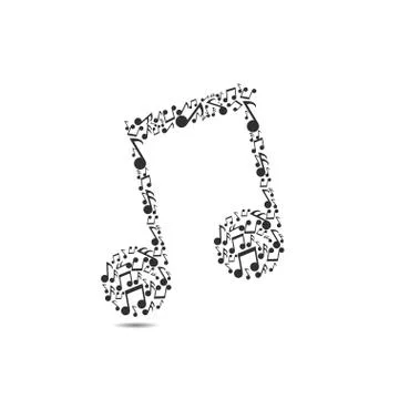 Musical notes vector illustration Stock Illustration