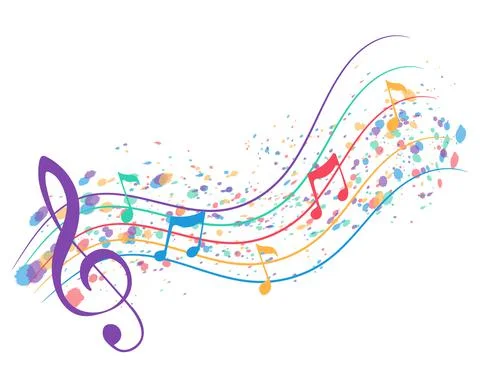 Musical notes vector illustration. 스톡 일러스트